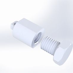 Untitled-Project-56.jpg Archivo STL LLAVERO NUT&BOLT・Diseño de impresión en 3D para descargar