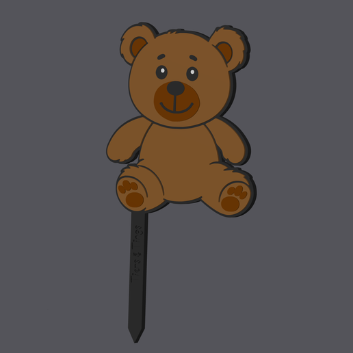 TGF000004CT2x-TEDDYBEAR-SITTING.png Osito de peluche - Cake Topper v2