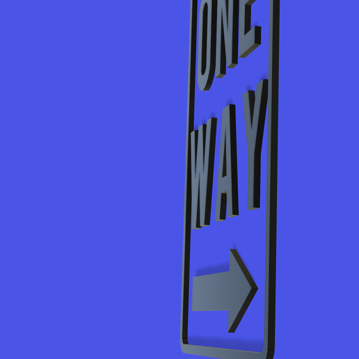 🖼️ one way signage・ 3D File for 3D printing・Cults
