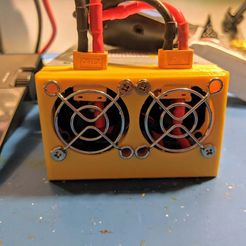 PXL_20210428_000901023.jpg STL-Datei End cap with XT60s for HP DPS-800GB PSU kostenlos・Design für 3D-Drucker zum herunterladen