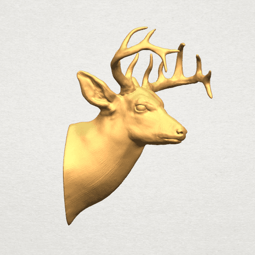 TDA0615 Deer Head A05.png Free 3D file Deer Head・Template to download and 3D print, GeorgesNikkei