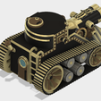 TriTank4.PNG Steampunk Tank | Tri-Cannon | (.STL file)