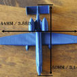 Dim.png 3D Printed A-10 Warthog Model Airplane