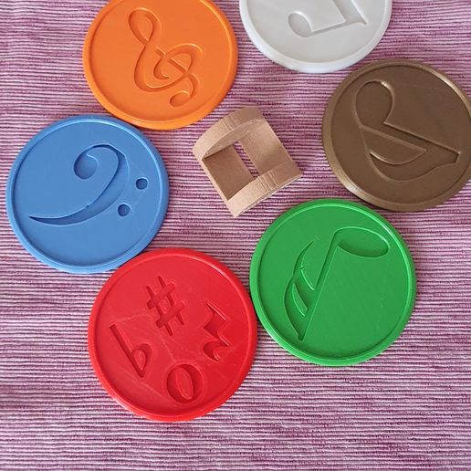 drink coaster musical note - 3D model önizlemesi