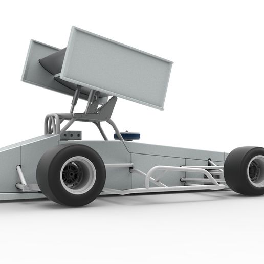 21.jpg Supermodified front engine Winged race car V4 Scale 1:25