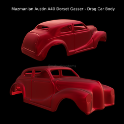 New-Project-2021-10-23T204314.926.png Fichier STL Mazmanian Austin A40 Dorset Gasser - Carrosserie de dragster・Modèle pour imprimante 3D à télécharger