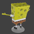 7.png Spongebob Happy sculpture 3D print
