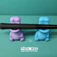 3.jpg 3D file cute hippo pen holder・3D printable model to download