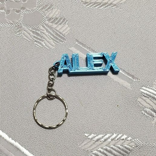 Arthur & Alex name keychain 3D model