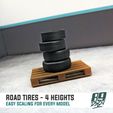 4.jpg Conjunto de pneus de estrada para modelos de automóveis à escala - concebido para facilitar a sua utilização à escala