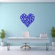 Mockup-2.webp Heart made of Hearts Wall Art
