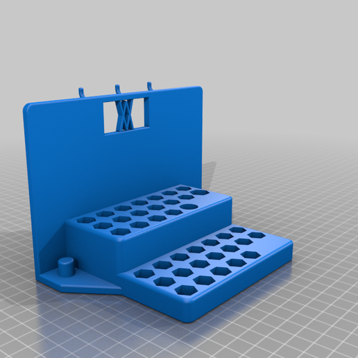 Kraftbit-Satz_40tlg._Pins.png Tool Holder for Power Bits 40pcs with Connectors 003 I for screws or peg board