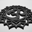 llm2.png Om Mandala Keychain