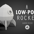 rocket_for_printing_ad_edit.png Fichier STL gratuit Low-Poly Rocket・Plan pour impression 3D à télécharger, Gabe