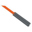 model-1.png Файл STL НОЖ ARCTIC BUTTERFLY/BALISONG V1・Дизайн для загрузки и 3D-печати