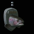 Rainbow-trout-solo-model-open-mouth-1-6.png fish head trophy rainbow trout / Oncorhynchus mykiss open mouth statue detailed texture for 3d printing