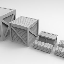 Trojan.628.jpg Download free STL file Wooden Crates • 3D print template, Mkhand_Industries
