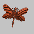 DRAGONFLY 2.png Dragonfly 3d Relief STL file