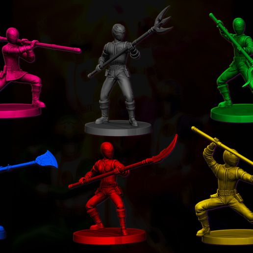 ⭐ Five Star Squadron Ranger・ STL File for 3D printing・Cults
