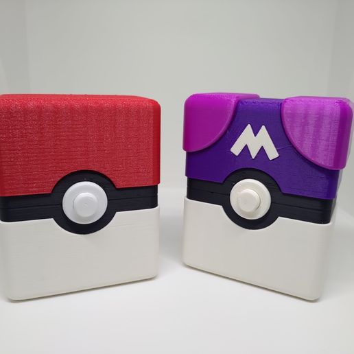 Poke Ball Card Case (Sleeves Version) Gen1 3D File for 3D printingCults