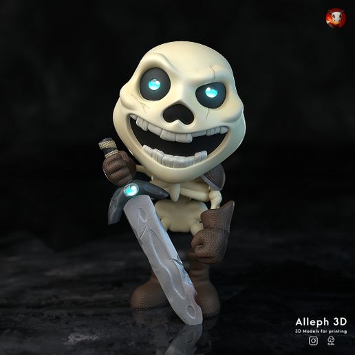 💀 D&D skeleton multicolor・ STL File for 3D printing・Cults