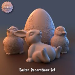 es1.jpg Free 3D file Easter Decorations Set・3D printer model to download