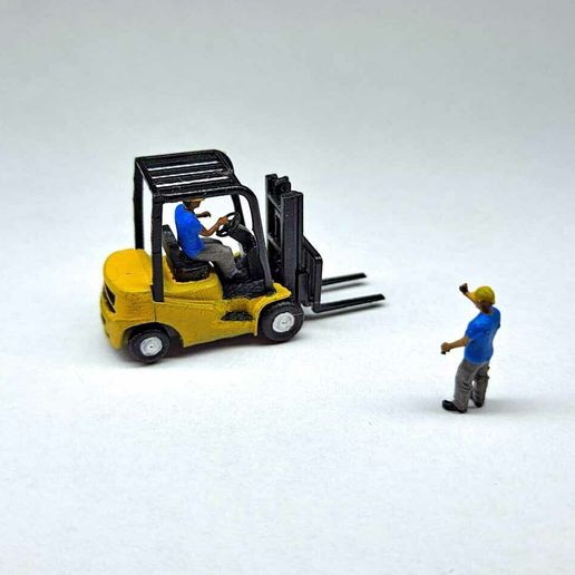 🚂 N Scale Large Forklift・Free STL File for ・Cults