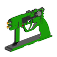 8.png Agent K's Pistol - Blade Runner - Printable 3d model - STL + CAD bundle - Personal Use