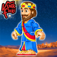 FreshStartMiniEgypt38.png Nativity King Melchoir MultiColor Flexi Print-In-Place + figure