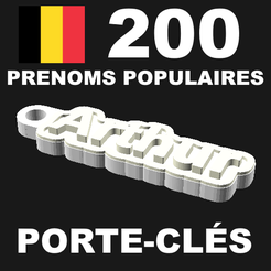 CoverImageBelgium.png Archivo STL 200 porte-clés para los nombres populares belgas・Objeto de impresión 3D para descargar, Steve129836