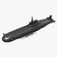 00.jpg Typhoon Class Submarine 3d Model