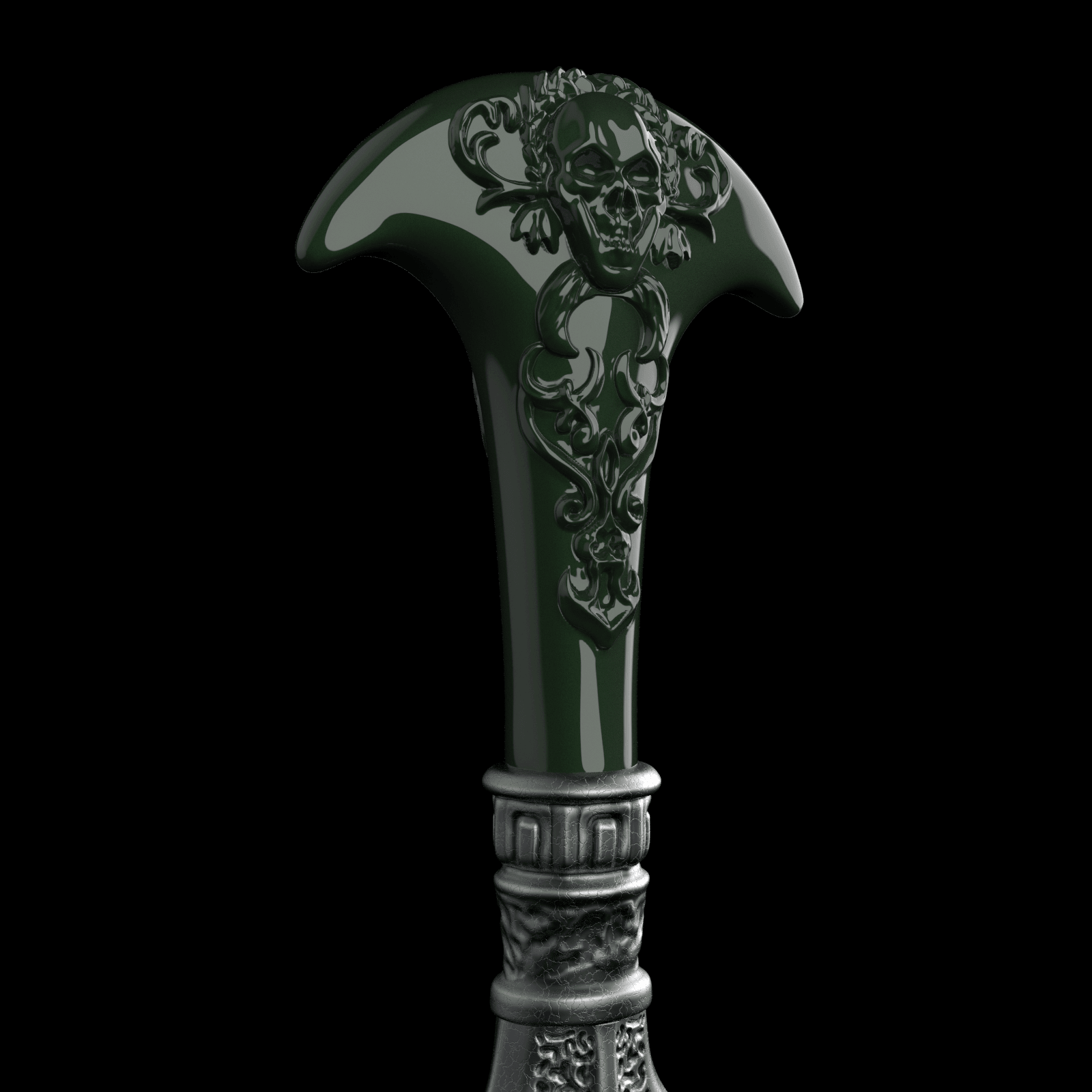 8.png STL file Bellatrix Lestrange Dagger - Harry Potter・Model to download and 3D print, tolgaaxu