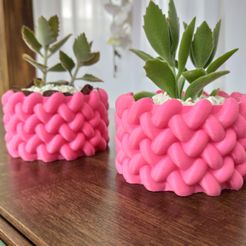 1.jpg Fichier OBJ Vase en corde texturée, pot à plantes décoratif・Modèle imprimable en 3D à télécharger, GuilhermeKB