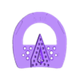 Frog Support with clearance open Sole Pad  5 12 clipped.stl Double Pack - Farrier Hoof Pad with Frog Support and Open Sole 5 1/2" clipped