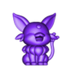 espeon tiny chibi.stl eevee eevolutions tiny chibi collection X 9