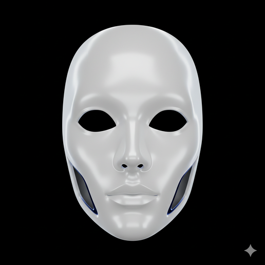 party mask STL, ornate mask STL, comfortable wearable mask, printable mask, low poly mask STL, resin mask STL, devil mask STL, demon mask STL, adult size mask STL, clown mask STL, warrior mask STL, faceless mask STL, post apocalyptic mask STL, alien mask