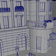 Paris_Town_01_Wireframe_04.jpg OBJ file Paris neighborhood // Metro station・3D printable model to download