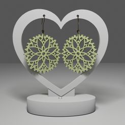 r120.jpg STL file Mandala earrings 120・3D print design to download, LC-Designs-