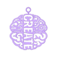 Create Keychain.stl Zihin İşareti YARAT