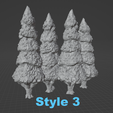 pine-trees-3.png PINE OR FIR TREES FOR TABLETOP WARGAMING SCATTER TERRAIN OR SCENERY- NO SUPPORTS NEEDED!