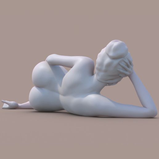 W_LD_C07.jpg Download STL file Lady Lying down • 3D printing model, krys-art