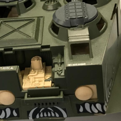 WH1.png 1/18 GI JOE WartHog Spare Parts - Engine cover and SideDoor