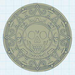 Aztec_coin.png Fichier STL gratuit Pièce aztèque double face・Modèle à télécharger et à imprimer en 3D, stephane49