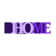 HOME.stl flip text: home 🏠 TextFlip - keyring- decoration - house - key ring - keys - home, (flip text)