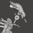 10.jpg Praetorian Alien - Aliens Fireteam Elite Articulated Hi-Poly STL Xenomorph for 3D printing