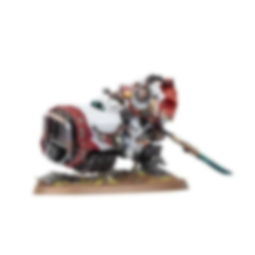 Big Heavy Space Guy Riding a Flying or Hovering or Whatever Khan Bike With a Pointy Stick