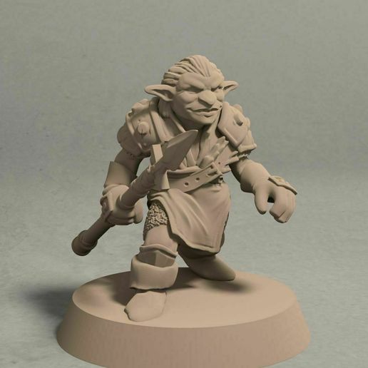 Download file Nikta spear warrior pose 1 - 3D printable miniature - STL ...