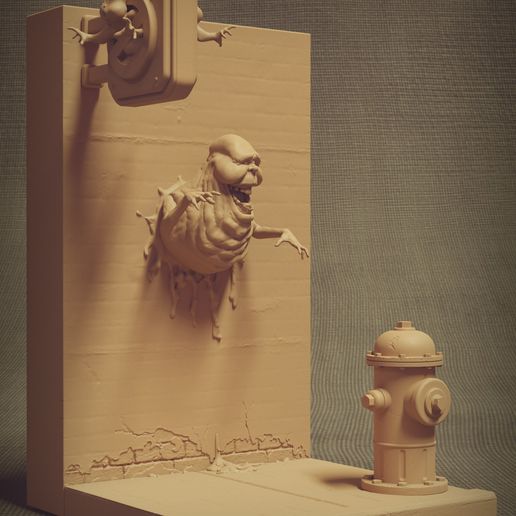 SlimerVer6Turn-2.jpg Ghostbusters Slimer 3D Printable Diorama