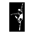 b.png Ballet Girl 2D Decor Art