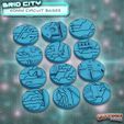 Grid-City-_40mm-Bases_1.jpg Grid City - Sci-fi Circuit Bases 25-90mm BUNDLE